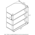 thumbnail image 6 of Furinno Turn-N-Tube Easy Assembly 4-Tier Petite TV Stand, French Oak Grey/Black, 6 of 6
