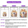 thumbnail image 5 of Welcome Spring Summer Shiba Inu Portrait Flower Blue Sky Cozy Fleece Blanket Shibas Dog Lovers Gifts Idea Warm Soft Throw Blanket - 12001, 5 of 5