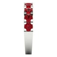 thumbnail image 4 of 1.53 ctw Wedding Band for Women - 18K White Gold Simulated Ruby Stackable Eternity Ring, 4 of 6