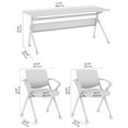 thumbnail image 2 of BBF Envision 72W Folding Training Table and 2 Folding Chairs with Arms, 2 of 10