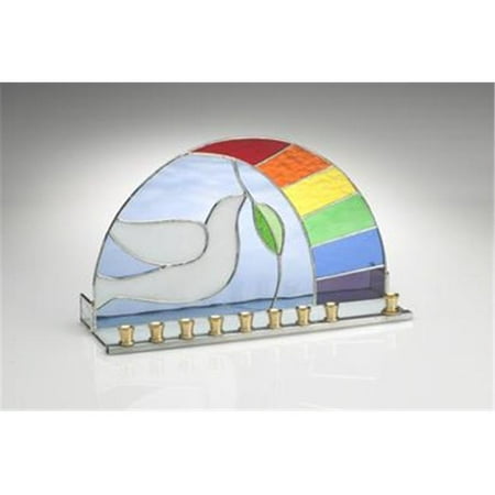 Dove of Peace Menorah- Stained Glass