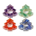 thumbnail image 2 of Nvzi 1 pieza de cristal púrpura natural, piedra cruda, resina, pegamento, adorno para árbol de Navidad, decoración navideña, para fiestas y el hogar, 2 of 5