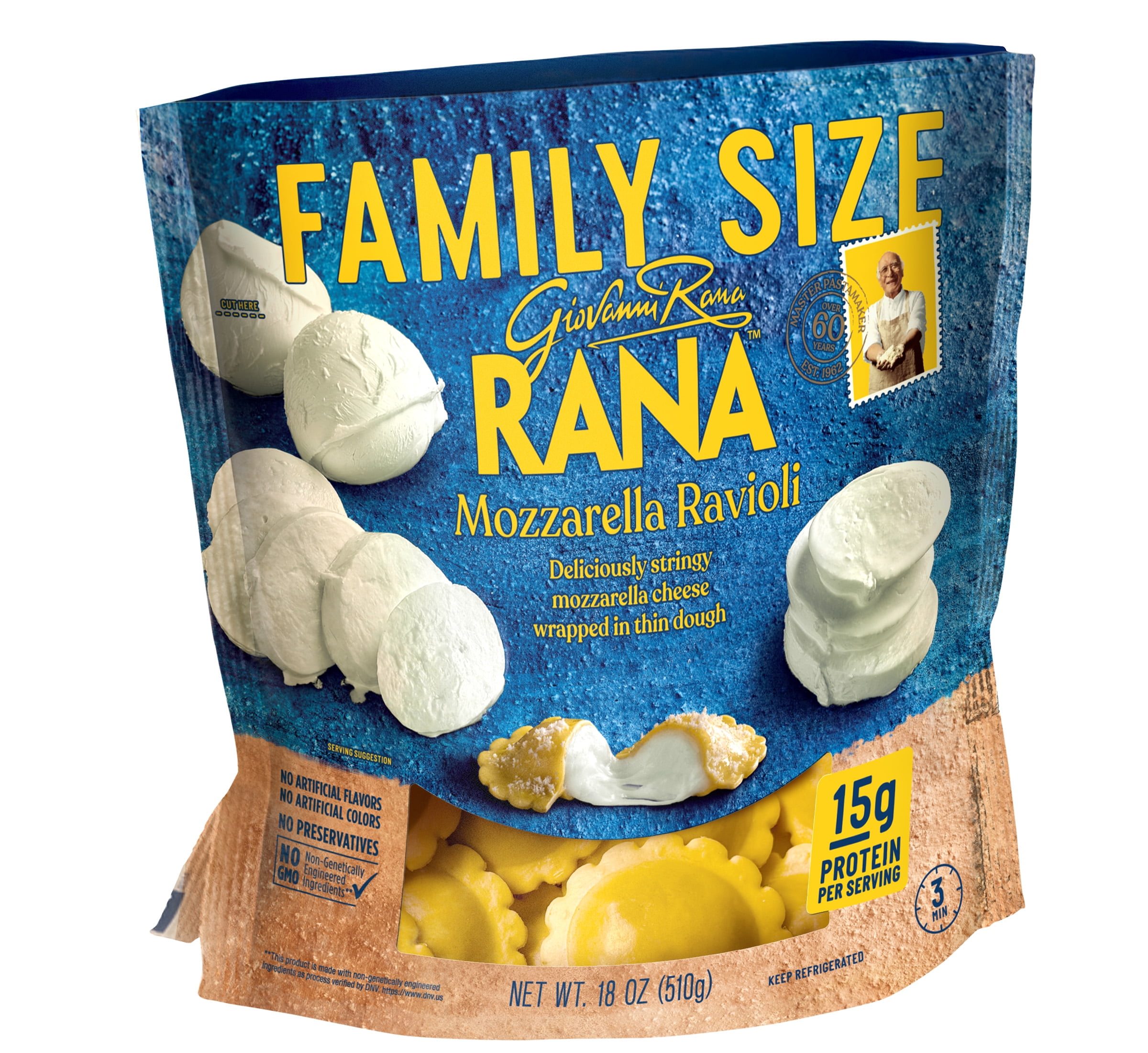 Giovanni Rana Mozzarella Ravioli for Breakroom Kitchen, 18oz
