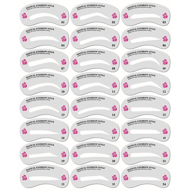 Set de plantillas para dar forma a las cejas y cuidado, set moldeador de maquillaje