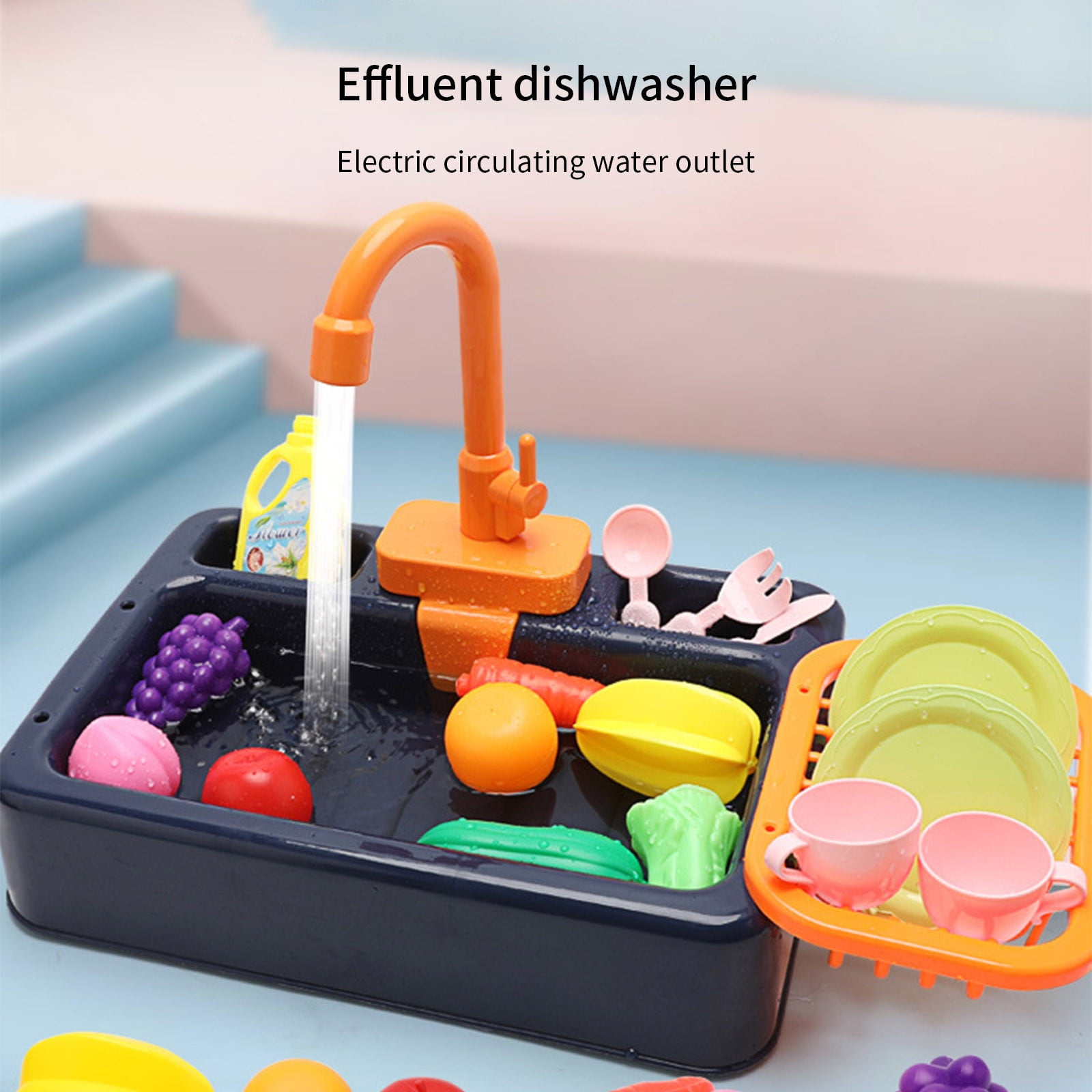 Cyber and Monday Deals 2023 Toys Analog Electric Dishwasher Sink