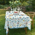 thumbnail image 4 of Miffrank Spring Floral Tablecloth Wildflower Tablecloth for Picnic, Camping, Patio, Party, Kitchen, Dining Room Indoor Outdoor Spill Proof Fabric Tablecloth Rectangle 60 x 84 inch, 4 of 5