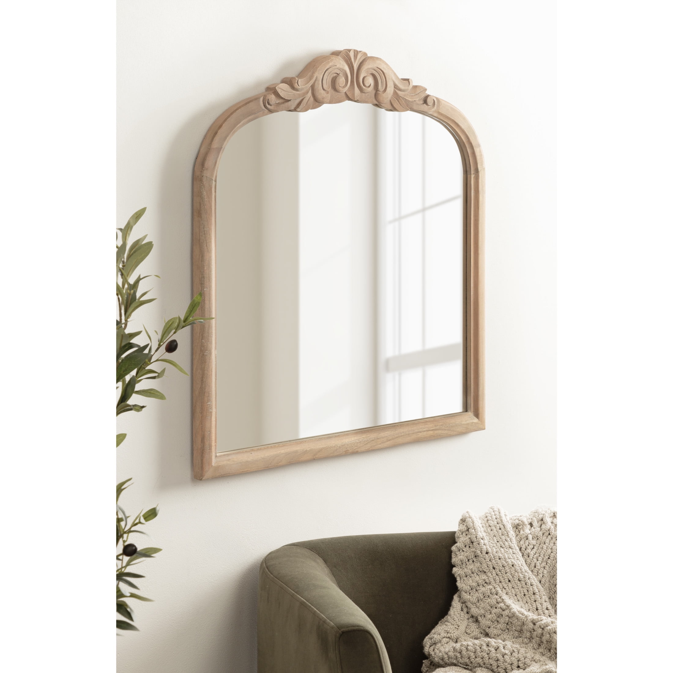 Miroir Mural Kate And Laurel Arendahl – Arche Dorée Style Traditionnel, 19x31 Pouces