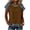 Coffee, variant on Womens Waffle Knit Tshirt Tops Patchwork Denim Tees Pullovers Short Sleeve Splicing Blouses Spring Summer Fashion (White, L)
