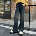 thumbnail image 5 of Girls Baggy Jeans Denim Elastic Wasit Wide Leg Pants Teen Girl Clothes Baggy Jeans for Girls, 5 of 9