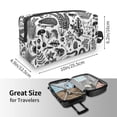 thumbnail image 4 of Goofa Fall Forest Printed Toiletry Bag with Handle,Large Capacity Travel Makeup Cosmetic Bag for Women, Carry on Airport Airline Compliant Bag, 4 of 9