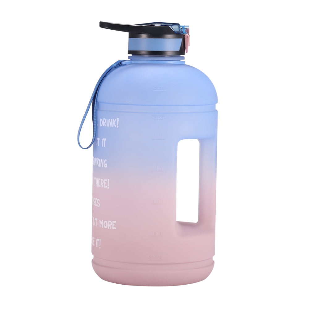Details about   Water Bottle With Motivational,1  Gallon,Leak-Proof,Time Marker,Free Shipping 