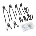 thumbnail image 1 of Heavy Duty Garage Hooks, Metal Anti Slip Garage Hanger Utility Hooks For Power Tools Ladders Bulk Items Black, 1 of 5
