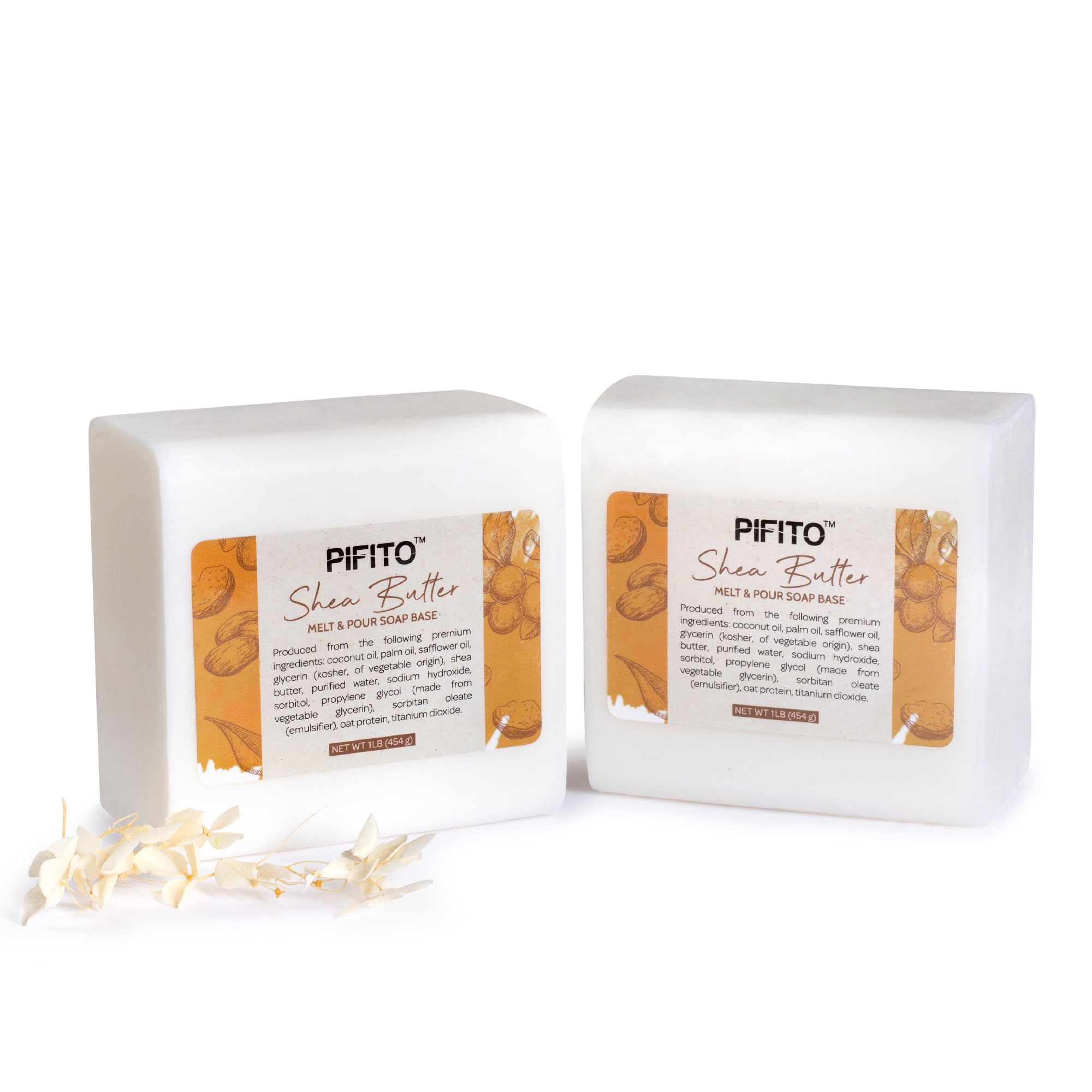 Pifito DIY Soap Making Kit │ 3 lbs Melt and Pour Soap Base (Shea