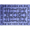 thumbnail image 1 of Ahgly Company Machine Washable Indoor Rectangle Oriental Blue Industrial Area Rugs, 8' x 10', 1 of 4