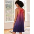 thumbnail image 5 of Ekouaer Sleeveless Nightgown for Women Racerback Sleep Shirt Soft Nightshirt Summer Nightwear, 5 of 6