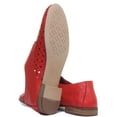 thumbnail image 4 of JUSTINREESS Alexandra Women's Woven Lace Up Soft Shoes In Red Size 5, 4 of 6
