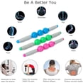 thumbnail image 3 of YOPTOP Fascia Muscle Roller - Cellulite Massager - Fascia Roller for Cellulite and Sore Muscles - Neck, Leg, Back, Body Roller Deep Tissue Massage Stick Tools - 3 Balls Size Version,Blue, 3 of 6