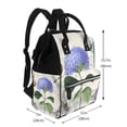 thumbnail image 2 of Wukai Vintage Flower Mummy Backpac,&nbsp;Diaper Bag Purse Breast Pump Bag Purse Diaper Bag for swim,gym,workout,large capacity backpack, 2 of 5