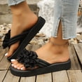 thumbnail image 2 of Dakaela Womens 3D Floral Sandals Non Slip Summer Dressy Thong Flip Flops Yoga Mat Comfortable Backless Walking Slides Slippers Size 6-10, 2 of 7