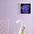 thumbnail image 4 of Kits de pintura de diamantes DIY, taladro redondo completo, mosaico de flores moradas, decoraciones para el hogar Likrtyny Arte deco, 4 of 9