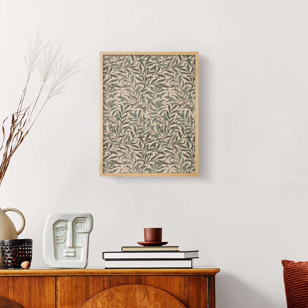 Vintage Abstract Print LXIII - 10in. x 8in. Vintage Framed Print in Natural Wood Frame