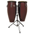 thumbnail image 2 of LP Aspire 10" & 11" Conga Set with Double Stand - Red/Dark Wood - LPA646-DW, 2 of 2