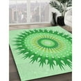 thumbnail image 2 of Ahgly Company Indoor Rectangle Patterned Jade Green Area Rugs, 2' x 5', 2 of 6