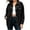 *Black, variant on ClodeEU Women's Lapel Button Down Long Sleeve Denim Jacket,Casual Loose Jean Coat with Pockets Black,Women's Plus L