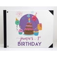 thumbnail image 3 of Darling Souvenir White celebration objects Hardbound Cover Personalized Printed Birthday PartyGuestbookScrapbook-9 x 12 Inches, 3 of 5