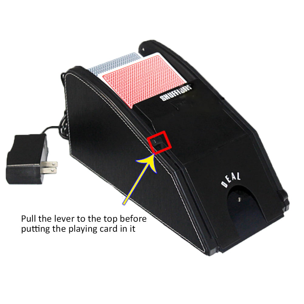 Galand Automatic Card Shuffler,2 Deck Battery Operated Electronic Shuffler Automatic Poker Card Shuffling Machine Portable for Home Party Club 