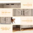 thumbnail image 6 of Auranook Cat Litter Box Enclosure for 2 Cats, Modern Litter Box Furniture , Indoor Cat House Side End Table TV Stand, 6 of 8