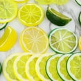 thumbnail image 3 of WREESH Artificial Plastic Lemon Slice, Realistic Lemon Fake Fruit Festival Decoration, 3 of 8