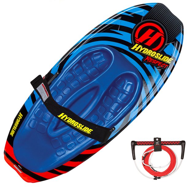 Hydroslide Respect Feathercore 52 Inch Tow Behind Kneeboard + 70 Foot
