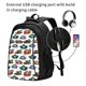 thumbnail image 2 of Balery Pirate Hats Mochila con carga USB para hombre y mujer - Mochila impermeable y antirrobo para laptop con puerto USB para viajes, trabajo, 2 of 7