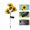 Yellow-YE, variant on MMJ Solar Sunflower Garden Light 7 Color Changing LED Waterproof Outdoor Stake Patio Yard Pathway Decor