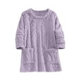 thumbnail image 5 of ZyeKqe Womens Flannel Sweatshirts Sherpa Fuzzy Fleece Comfy Pullover Long Sleeve Soft Fall Winter Sweaters with Pockets, 5 of 8