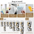 thumbnail image 6 of Black and Gold Line Window Privacy Film Abstract Art Modern Geometric Decorative Glass Window Film UV Blocking Static Cling Non-Adhesive Sticker Covering for Home Door 17.7 x 78.7 inches, 6 of 7