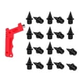 thumbnail image 1 of 20x Clavos para zapatas de oruga con llave Accesorios resistentes Prácticos Ligeros Cortos Negro, 1 of 9