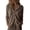 Coffee, variant on Womens Button Down Hooded Cardigan Sweater Drawstring Long Sleeve Lightweight V Neck Solid Color Chunky Knit Cardigan Dark Gray M