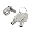 thumbnail image 1 of Unique Bargains 12mm Thread Household Cupboard Drawer Quarter Turn Cam Lock w 2 Keys, 1 of 1