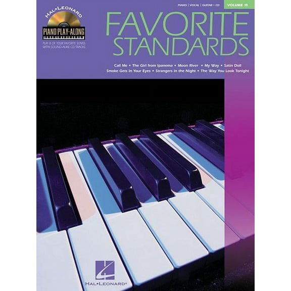 Piano Playalong S: Favorite Standards: Piano Play-Along Volume 15 (Paperback)