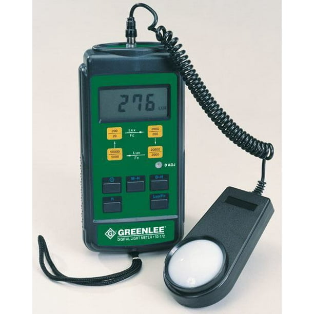 Greenlee 93172C Digital Light Meter with Calibration Certificate