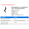 thumbnail image 2 of Upper Radiator Hose - Compatible with 1988 - 1993 Pontiac Grand Prix 1989 1990 1991 1992, 2 of 2