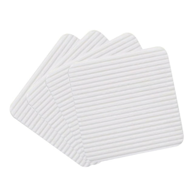 IMENGL Clearance! Delayuji Adhesive Sided Tape Rug Non Slip Washable Rug New Materials To Anti Curling Rug Pad Keep Your Rug In Place Make Corner Flat and Easily Peel Off 4Pcs One Size White