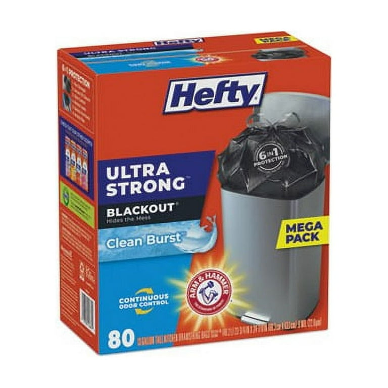 Ultra Strong BlackOut Tall-Kitchen Drawstring Bags, 13 gal, 0.9 mil, 23.75 Ultra Strong BlackOut Tall-Kitchen Drawstring Bags, 13 gal, 0.9 mil, 23.75