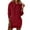 Red, variant on Breezora Slim Fit Hoodie Dress for Women Long Sleeve Pullover Sweater with Pockets Cozy Warm Winter Tops Casual Streetwear Clothing S Size White