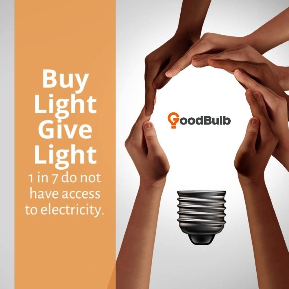 Goodbulb LED Light Upgrade Garage Lighting 60W Tri-Fold-6000K Full Spectrum Natural White-E26 1 Pack