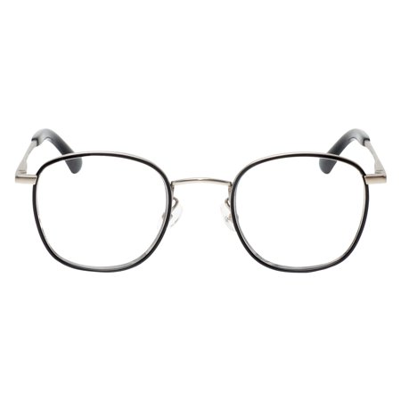 EYEBOBS-3174 INSIDE 00 Square Reading Glasses Silver/Black Silver +2.25