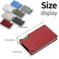 thumbnail image 6 of Notus Metal Wallet for Men Aluminum Credit Card Holde Minimalist Slim Wallet RFID Blocking Card Holder Money Clip Smart Wallet Wine, 6 of 7