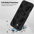 thumbnail image 2 of Funda de teléfono MZELQ para iPhone 16, silicona, diseño de mariposas, 2 of 6